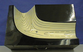 A three-dimensional channel represents energy of molecules during a reaction.